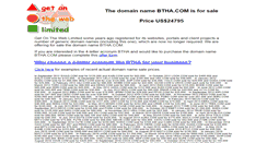 Desktop Screenshot of btha.com
